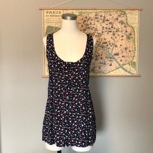 Gap medium racer back tank, floral print